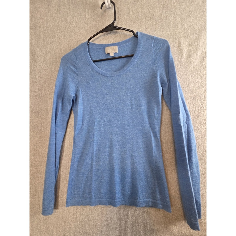 Pure Collection Sweater 100% Cashmere Pullover Size 4 Luxury Old Money Career